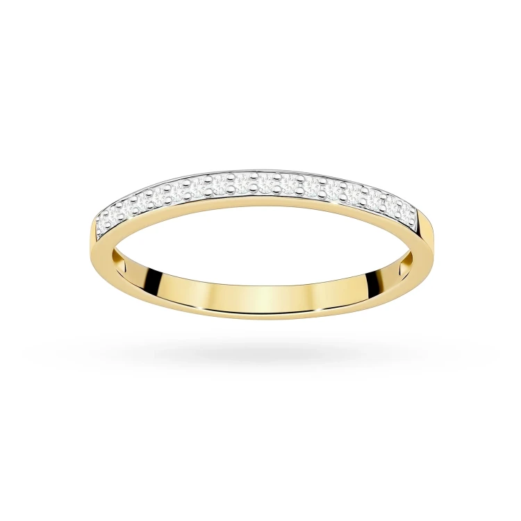 Złoty pierścionek obrączka z brylantami 0,09ct Galaktyki W0306.Z3.DIW.01 marko