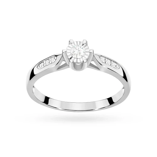 Wielokamieniowy pierścionek diament Laboratoryjny białe złoto 0,08ct Lab Diamonds W0328.B3.LDW.01 marko