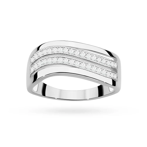Pierścionek z białego złota 585 z brylantami 0,18ct Obietnice W0416.B3.DIW.01 marko