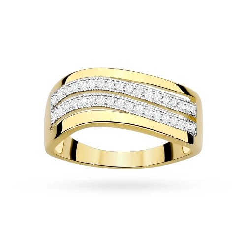 Złoty pierścionek 585 z brylantami 0,18ct W416-585-B0.18 MARKO