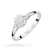 Pierścionek z białego złota 585 z brylantami 0,11ct W419-B585-B0.11 MARKO