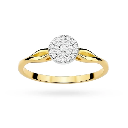 Złoty pierścionek z brylantami 0,12ct W421-585-B0.12 MARKO