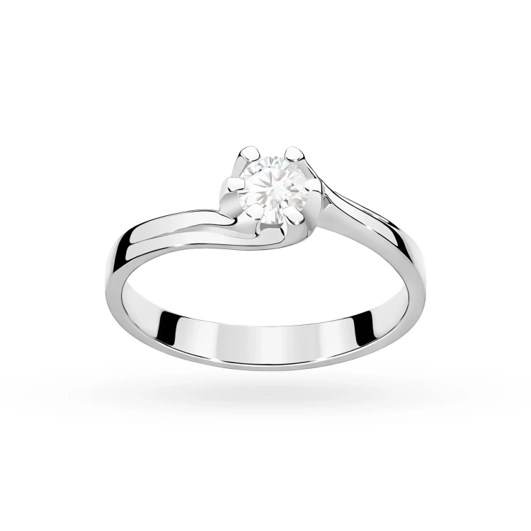 Klasyczny pierścionek mijanka z białego złota z diamentem laboratoryjnym 0,30ct Lab Diamonds W0163.B3.LDW.03 marko