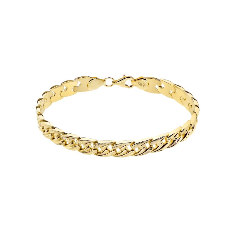 Złota bransoletka segmentowa diamentowana B-GW-593-585 marko