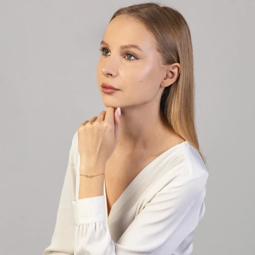 Pozłacana bransoletka nieskończoność Soledo B305-925-Z marko