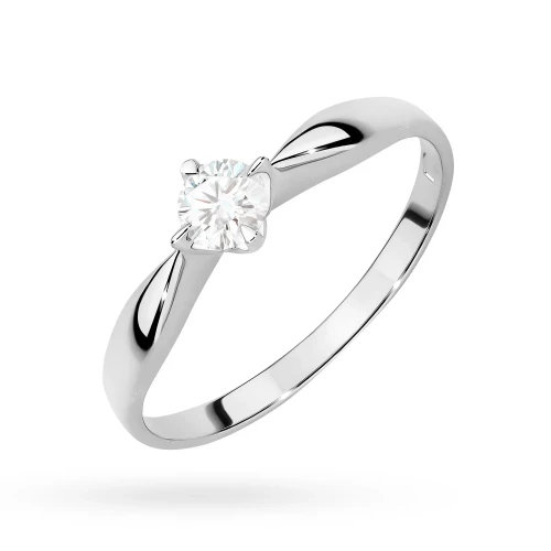 Klasyczny pierścionek zaręczynowy białe złoto diament laboratoryjny 0,15ct Lab Diamonds W0171.B3.LDW.01 marko