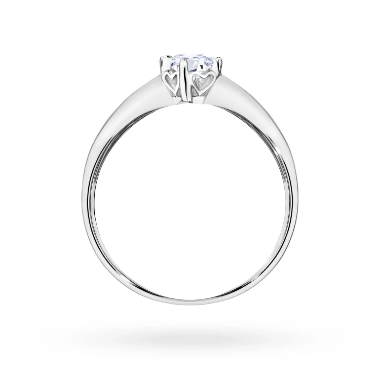 Klasyczny pierścionek zaręczynowy białe złoto diament laboratoryjny 0,15ct Lab Diamonds W0171.B3.LDW.01 marko