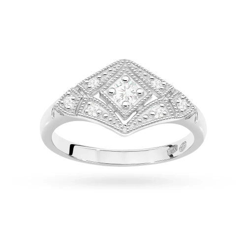 Pierścionek z białego złota z brylantami 0,19ct Obietnice W0412.B3.DIW.01 marko
