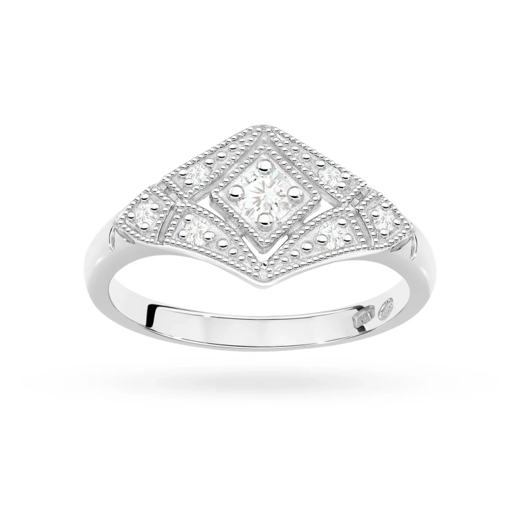 Pierścionek z białego złota z brylantami 0,19ct Obietnice W0412.B3.DIW.01 marko