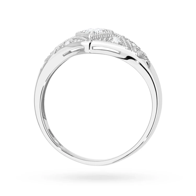 Pierścionek z białego złota z brylantami 0,19ct Obietnice W0412.B3.DIW.01 marko