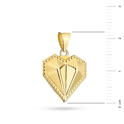 Złota zawieszka geometryczne serce Supreni Z-GW-443-585 marko