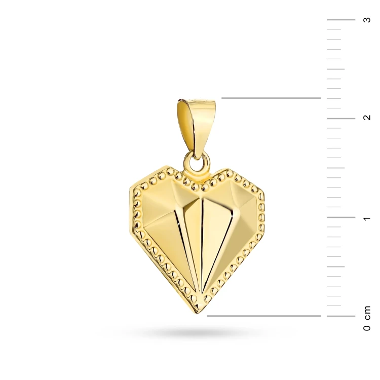 Złota zawieszka geometryczne serce Supreni Z-GW-443-585 marko