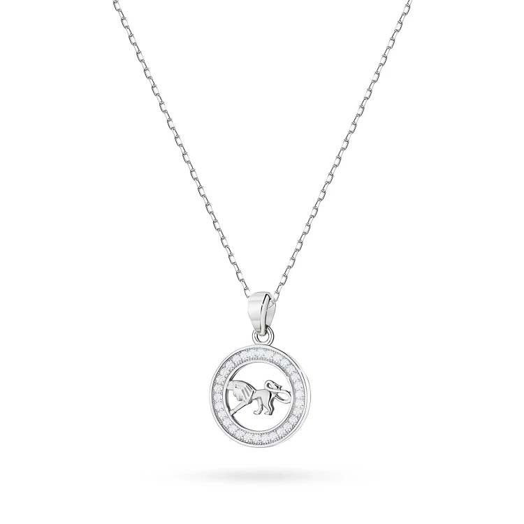 Srebrny naszyjnik zawieszka Lew na łańcuszku ankier cyrkonie Zodiak Z624-925-LE-L028 marko