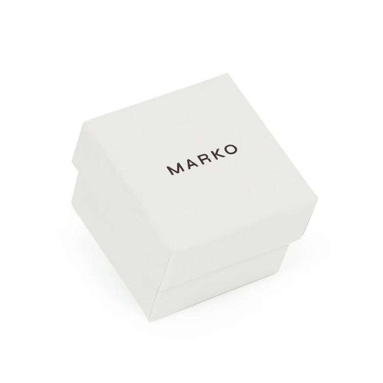 Pudełko Marko małe szare na bizuterię srebrną A109 marko