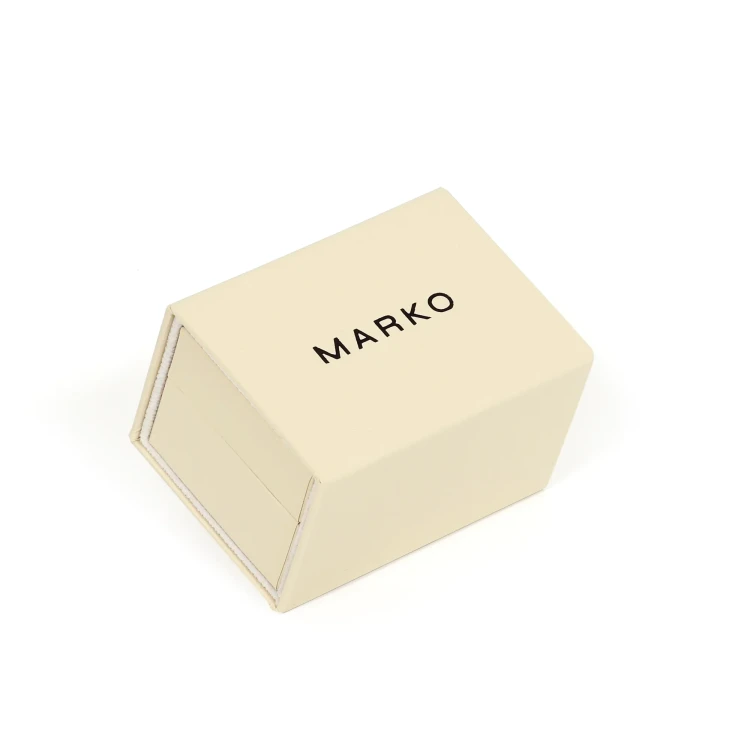 Pudełko Marko premium kremowe ecru na obrączki A105 marko