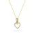 Złoty naszyjnik łańcuszek z wisiorkiem serce z cyrkoniami Z025-333-L039 marko