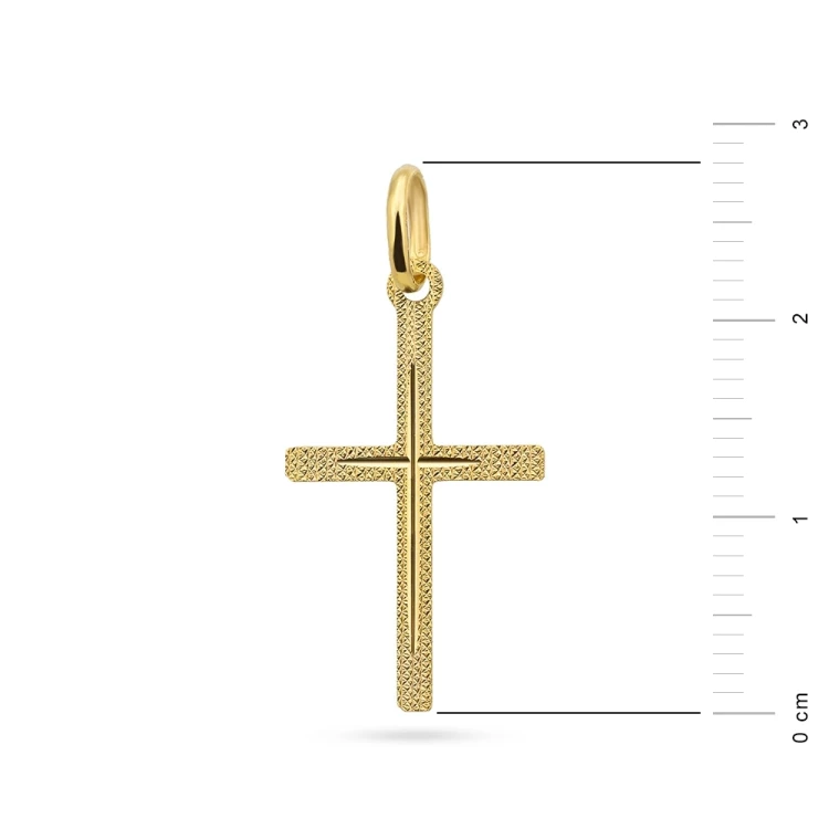 Złoty diamentowany krzyżyk 585 D232-585 marko