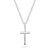 Srebrny krzyżyk minimalistyczny na łańcuszku pancerka 55cm D155-925-L219-55 marko