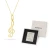 Złoty komplet klucz wiolinowy na łańcuszku ankier Iluvia muzyka Z001-585-L039 marko