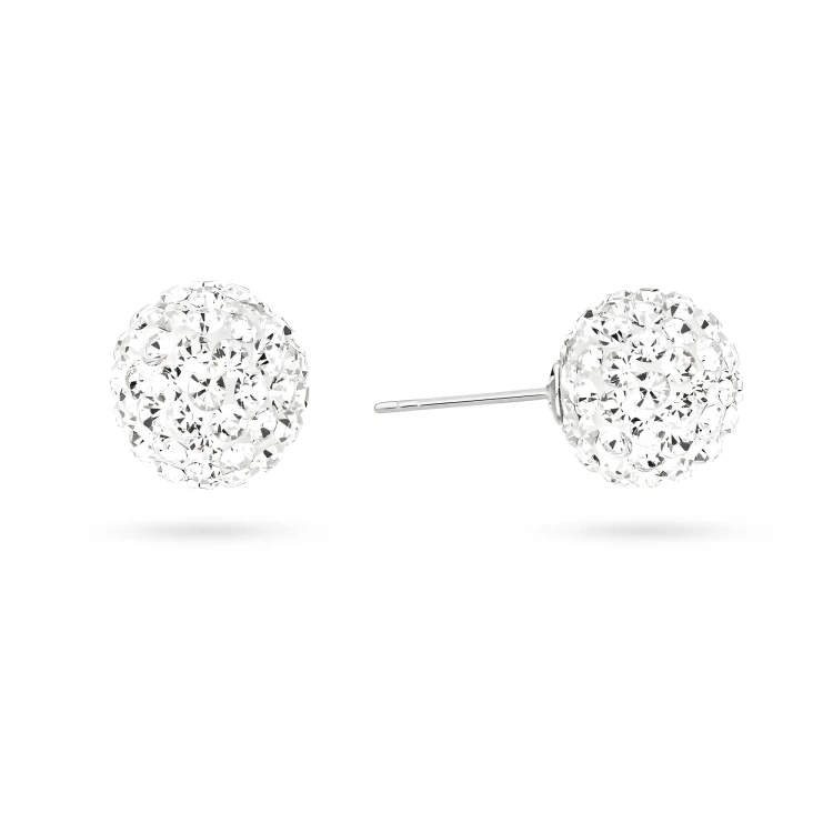 Komplet biżuterii srebrnej shamballa Swarovski kolczyki zawieszka łańcuszek K802-Z431-9-L228 marko