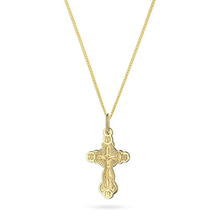 Krzyżyk prawosławny z łańcuszkiem pancerka 333 D068-333-L034 marko