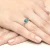 Pierścionek z białego złota topaz 1,20ct brylanty W012-585-T1.20 MARKO