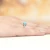 Pierścionek z białego złota topaz 1,20ct brylanty W012-585-T1.20 MARKO