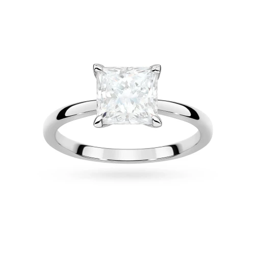 Pierścionek zaręczynowy z diamentem laboratoryjnym 1,50ct w szlifie princessa Illume białe złoto Lab Diamonds W0690.B3.LDW.02 marko