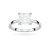 Pierścionek zaręczynowy z diamentem laboratoryjnym 1,50ct w szlifie princessa Illume białe złoto Lab Diamonds W0690.B3.LDW.02 marko