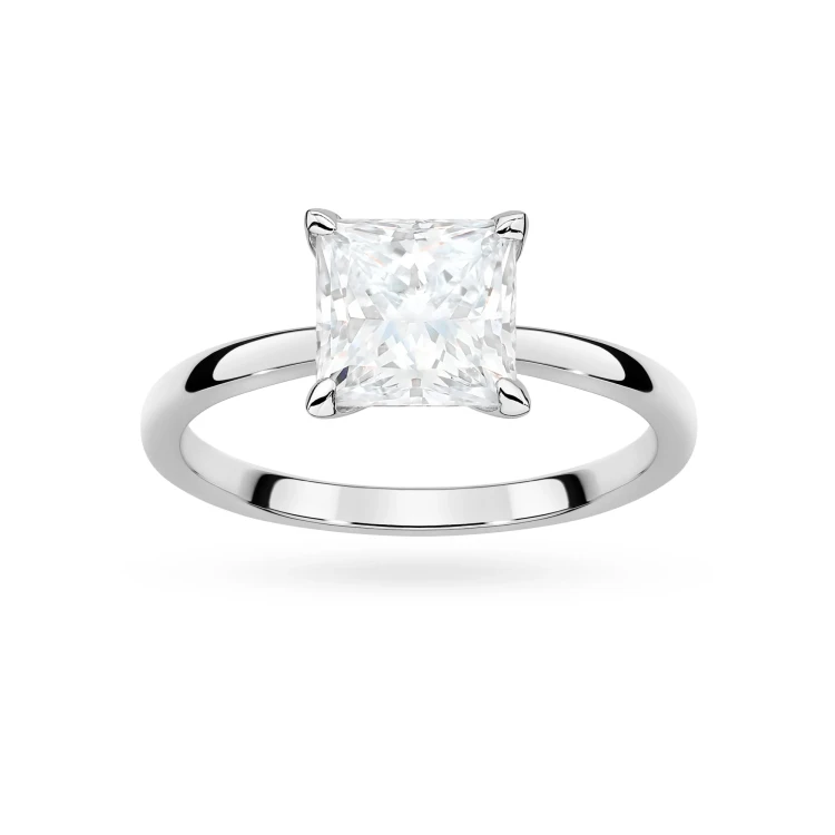 Pierścionek zaręczynowy z diamentem laboratoryjnym 1,50ct w szlifie princessa Illume białe złoto Lab Diamonds W0690.B3.LDW.02 marko