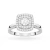 Okazały pierścionek z diamentami laboratoryjnymi kwadratowy białe złoto Lab Diamonds W0345.B3.LDW.01 marko