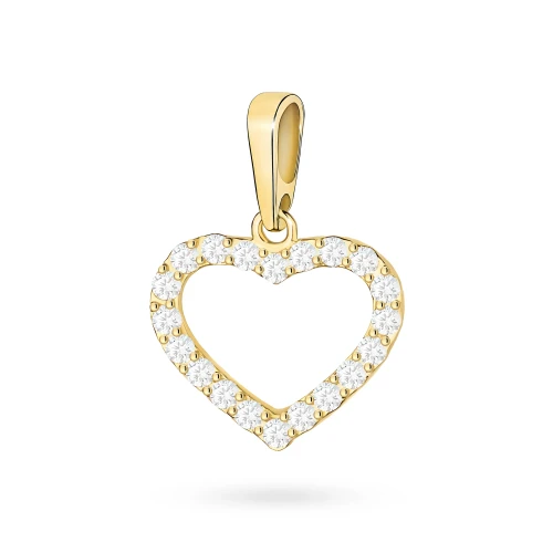 Złota zawieszka serce z brylantami 0,28ct Premio marko