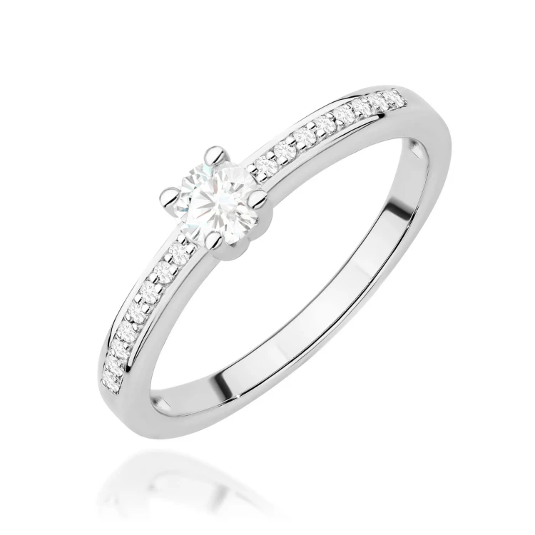 Pierścionek zaręczynowy białe złoto i brylanty 0,28ct W0288.B3.DIW.02 MARKO