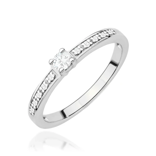 Pierścionek z białego złota z brylantami 0,13ct Galaktyki W0288.B3.DIW.01 MARKO