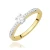 Pierścionek zaręczynowy żółte złoto i brylanty 0,28ct W0288.Z3.DIW.02 MARKO