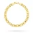 Złota bransoletka blaszki zdobione diamentowaniem B-GW-695-585 marko