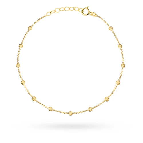 Złota bransoletka z diamentowanymi kulkami Iluvia B-GW-631-585 marko