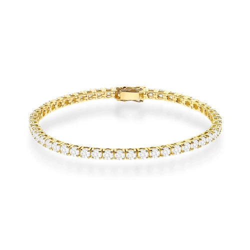 Bransoletka tenisowa z diamentami laboratoryjnymi żółte złoto Lab Diamonds B0039.Z3.LDW.10 marko