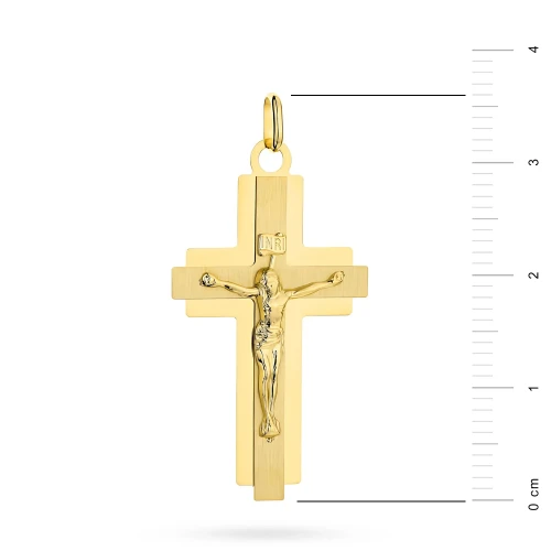 Złoty krzyżyk z Jezusem Chrystusem KR-GW-116-585 marko