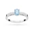 Pierścionek z białego złota z owalnym niebieskim diamentem Lab Diamonds  W0067.B3.LDA.01 marko
