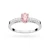 Pierścionek z białego złota z owalnym różowym diamentem Lab Diamonds W0067.B3.LDP.01 marko