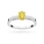 Pierścionek z białego złota z owalnym żółtym diamentem Lab Diamonds W0067.B3.LDY.01 marko