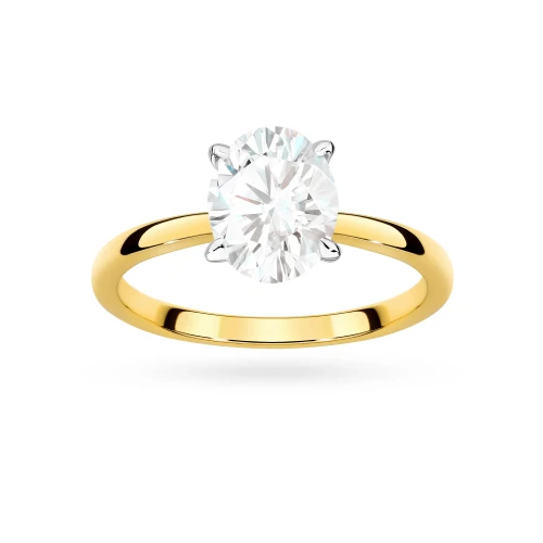 Pierścionek zaręczynowy z dużym diamentem Illume Oval 1,00ct żółte złoto W0688.Z3.DIW.03 marko