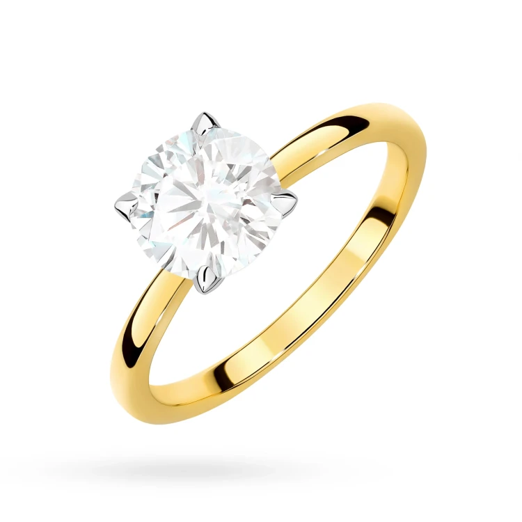 Pierścionek zaręczynowy z dużym diamentem Illume 1,00ct żółte złoto W0687.Z3.DIW.03 marko