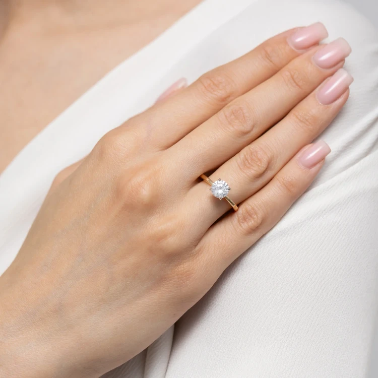 Pierścionek zaręczynowy z dużym diamentem Illume 1,00ct żółte złoto W0687.Z3.DIW.03 marko