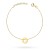 Złota bransoletka łańcuszek z zawieszką ring oponka karma Fancy BK362-333-Z192 marko