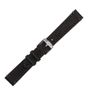 Czarny skórzany pasek Morellato 18mm