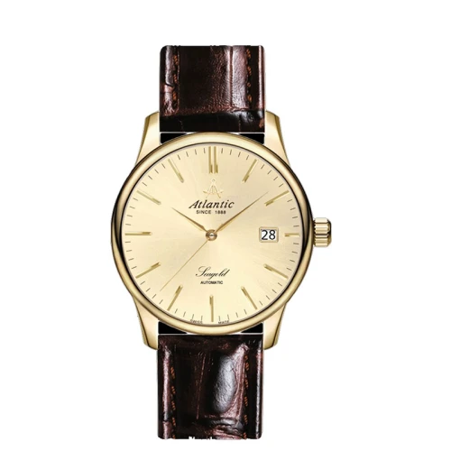 Złoty zegarek Atlantic Seagold Automatic 95744.65.31 męski