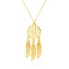 Złoty naszyjnik i bransoletka Łapacz Snów Dreamcatcher N226-B356-585 naszyjnik