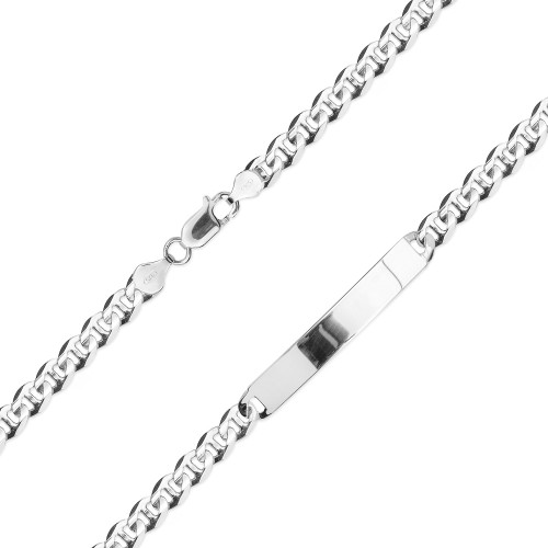 Srebrna bransoletka grawer Gucci 21cm BG079-925-21 MARKO